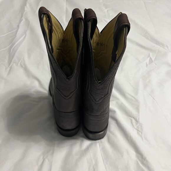 Carter's Handmade Boots Men's Size 8.5C Tatanka Chocolate Buffalo Leather Boots. - Picture 4 of 9